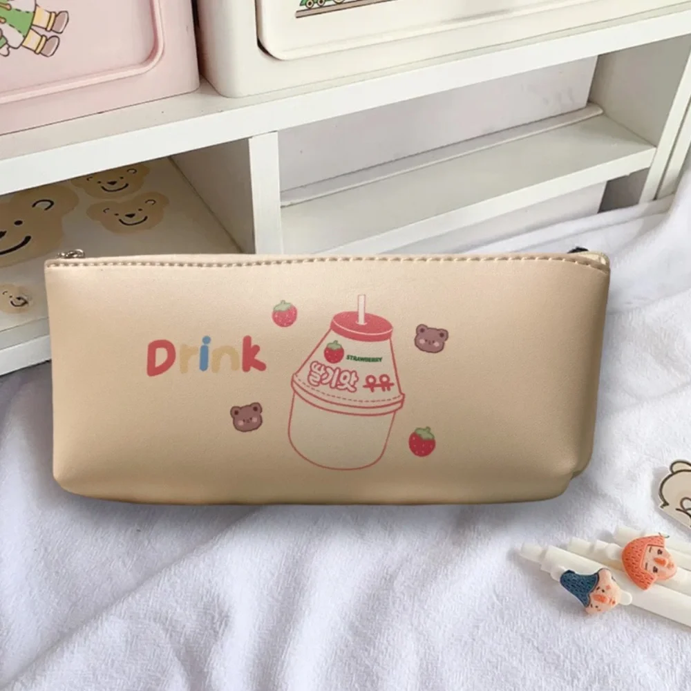Cute Strawberry & Bear Pencil Pouch